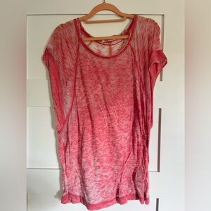 We The Free Pink/Red Short Sleeve Tee